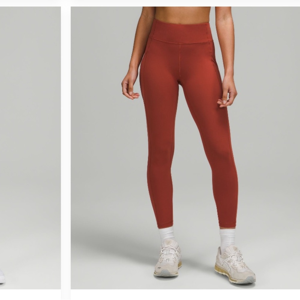 Invigorate High-Rise Tight 25" Cayenne Burnt Orange Size 10 Pockets